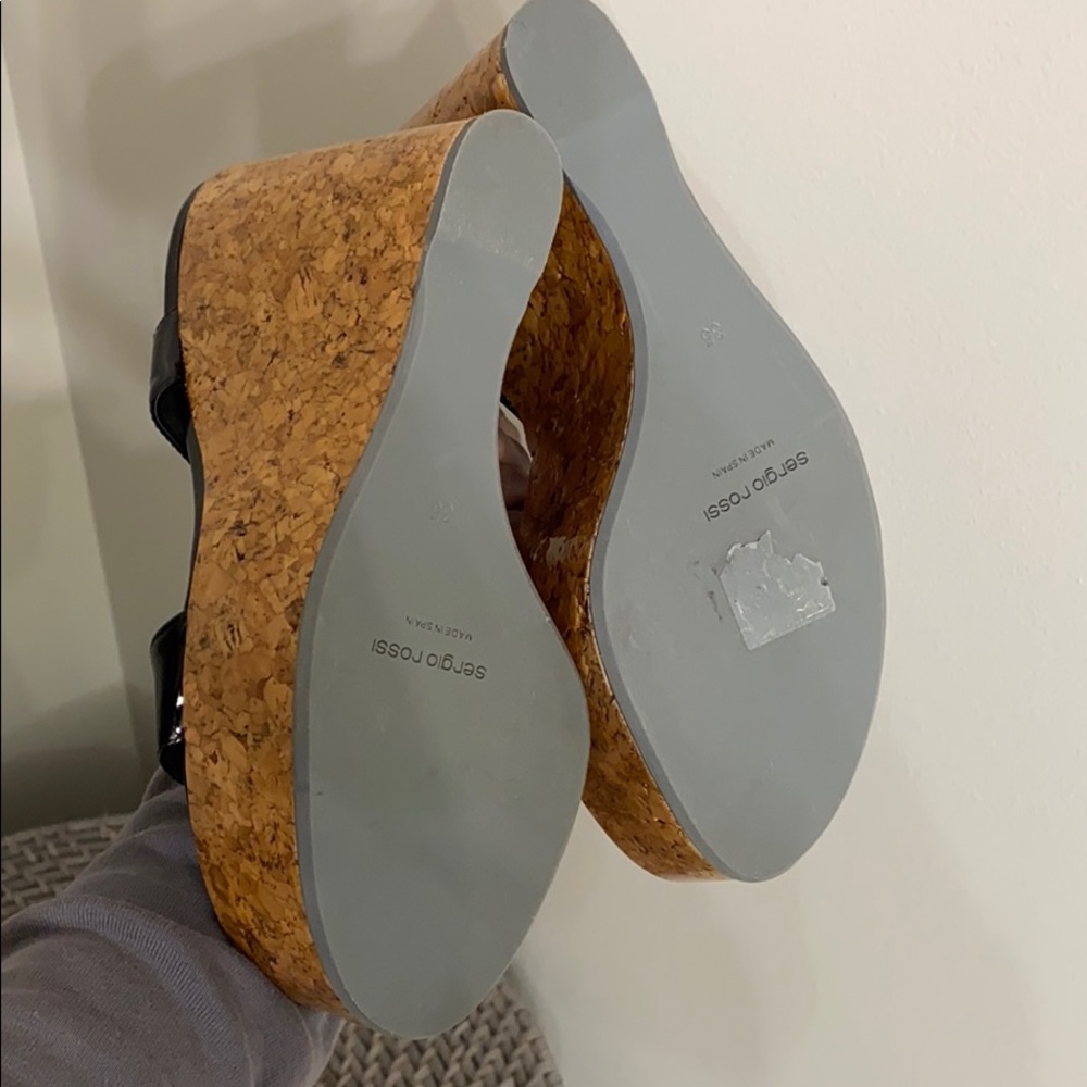 Sergio Rossi Wedges Black - Picture 3 of 5